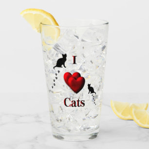 Verre I Heart Cats