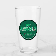 I Love Asphalt Pint Glass