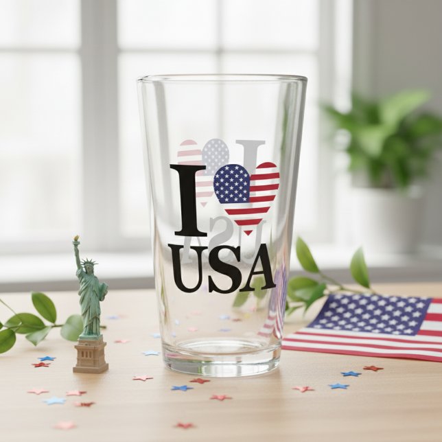 VERRE "I ❤️ USA" ("I ❤️ USA" GLASS)