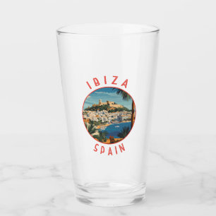 Verre Ibiza Espagne Cercle retro désorganisé