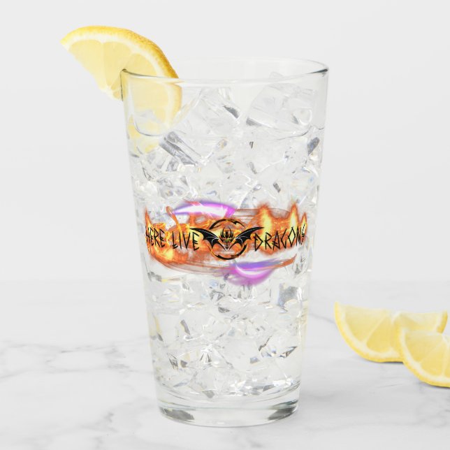 Verre Ici Live Dragons Shaker Glass (Devant glace)