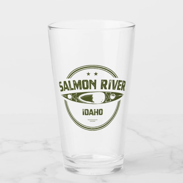 Verre Idaho, rivière saumon (Devant)