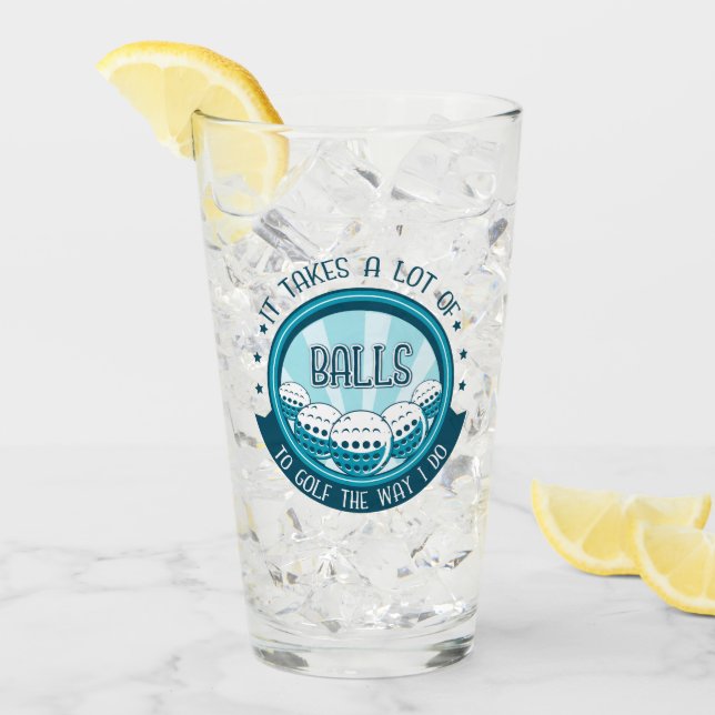 Verre Il Faut Beaucoup De Ballons Au Golf Comme Je Le Fa (Devant glace)