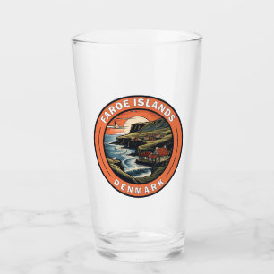 Verre Îles Féroé Danemark Insigne d'art de voyage