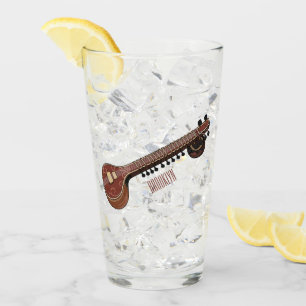 Verre Illustration de dessin de Sitar