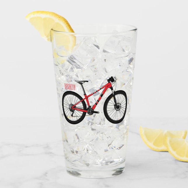 Verre Illustration de la bande dessinée de vélo (Devant glace)