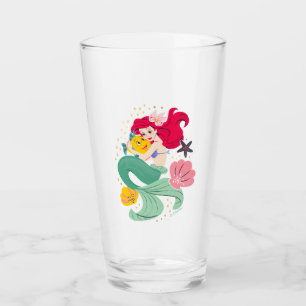 Verre Illustration de la princesse Ariel Holding