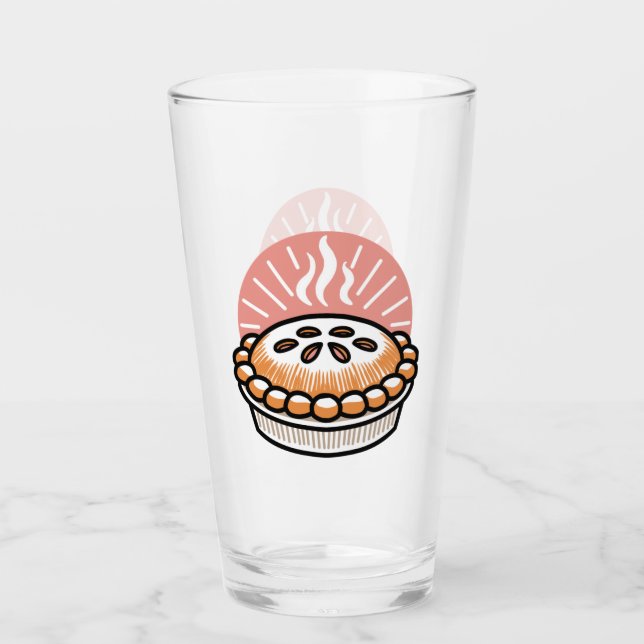 Verre Illustration de tourte douillette : Pies chaudes M (Devant)
