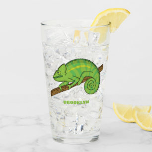 Verre Illustration du caméléon de la parson