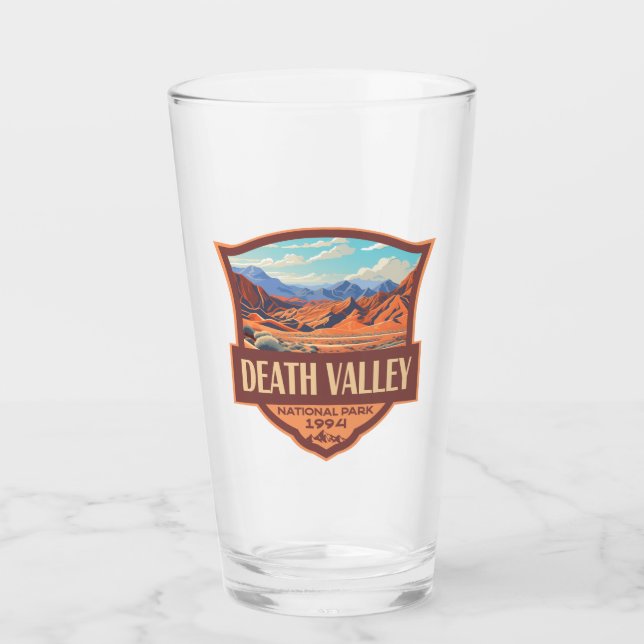 Verre Illustration du parc national de Death Valley Retr (Devant)