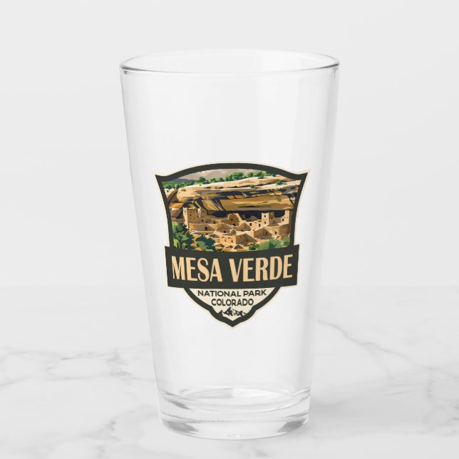 Verre Illustration du parc national Mesa Verde Travel Ar (Devant)