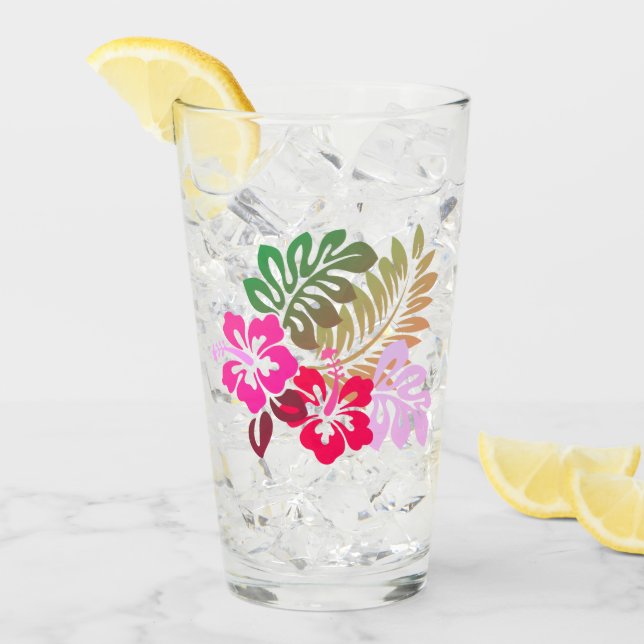 Verre Impression hawaïenne (Devant glace)