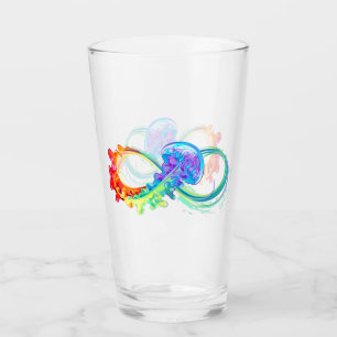 Verre Infinity avec Rainbow Jellyfish