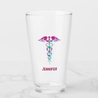 Infirmière personnalisée Retro Rose Turquoise Cadu