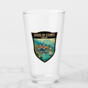 Verre Insigne d'art de voyage Lago di Como Italia