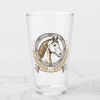 Verre Insigne de crête de cheval élégant avec accents do