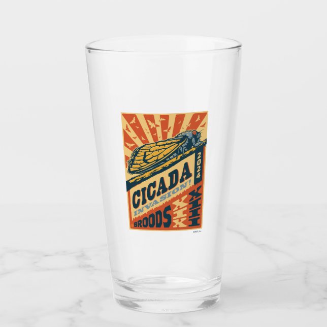 Verre Invasion Canada 2024 Lettre Presse (Devant)