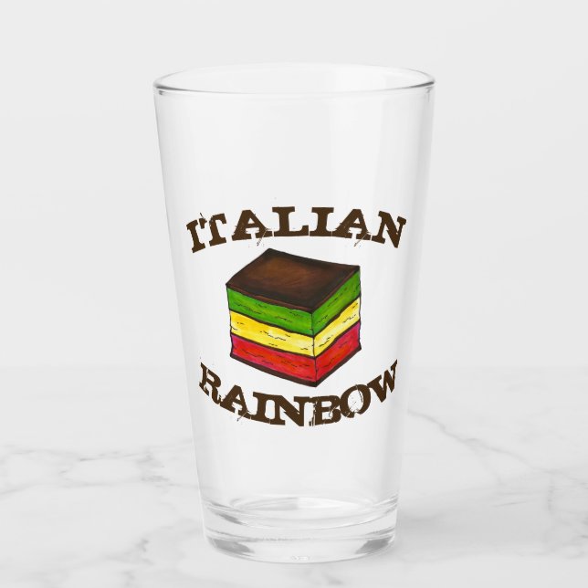 Verre Italien Rainbow 7 Layer Tricolor Holiday Cookie (Devant)