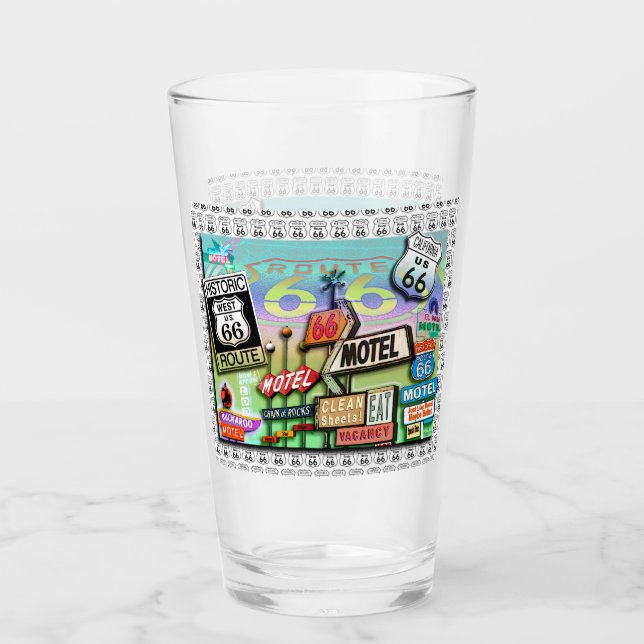 VERRE ITINÉRAIRE 66 (Devant)