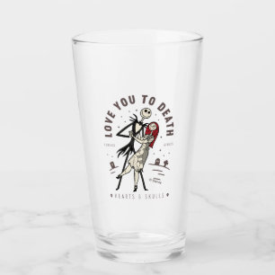 Verre Jack & Sally - Vous Aimez À La Mort, Pour Toujour