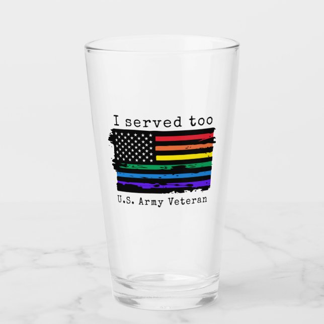 Verre J'Ai Également Servi - Vétérinaire De L'Armée (Devant)