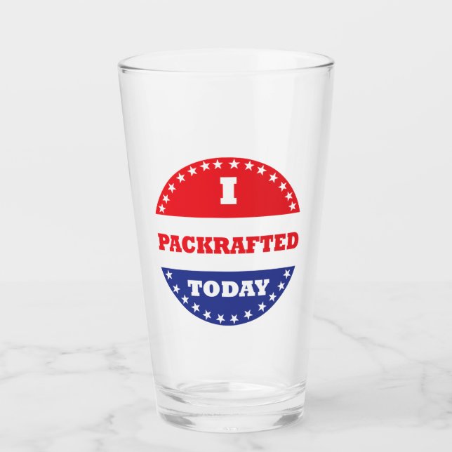 Verre J'ai fait l'emballage aujourd'hui (Devant)
