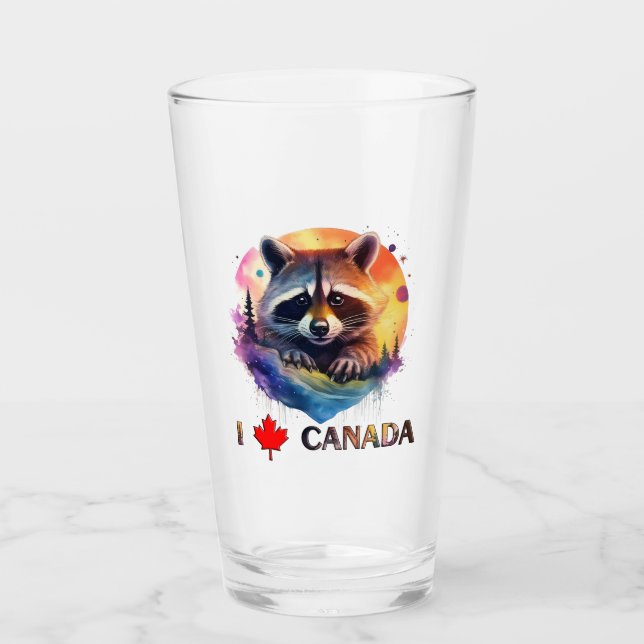 Verre J'aime le Canada (Devant)
