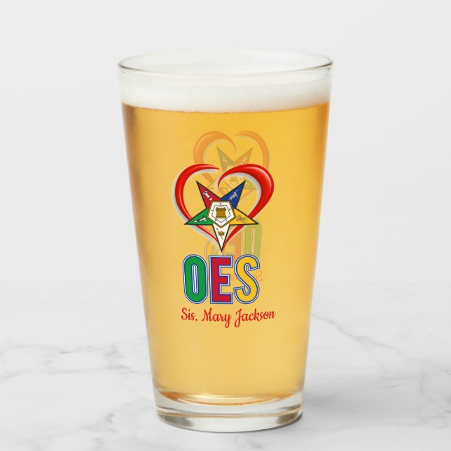 Verre J'aime OES (Devant (rempli))