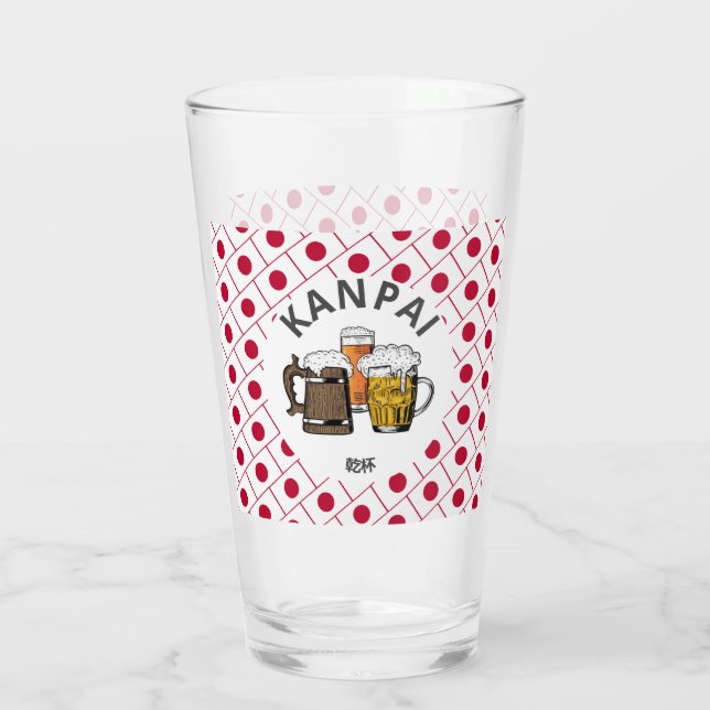 Verre JAPON Kanpai 乾杯 Grande Bière Japonaise (Dos)