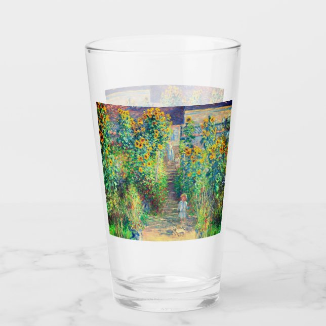 Verre Jardin aux fleurs de Monet (Devant)