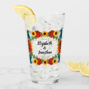 Verre Jardin été Floral géométrique