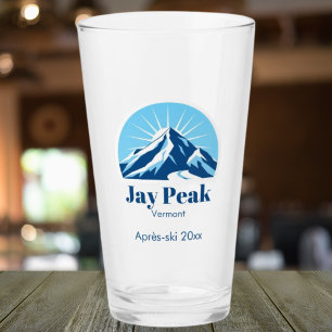 Verre Jay Peak Vermont USA souvenir de bière après-ski