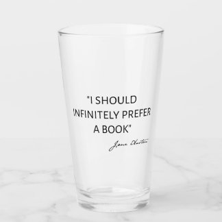 Verre Je devrais infiniment préférer un livre - Jane Aus