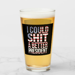 Verre Je pourrais coudre un meilleur président anti Trum