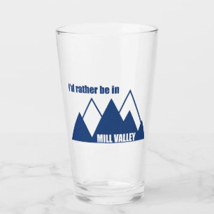 Verre Je préférerais être à Mill Valley Californie Monta