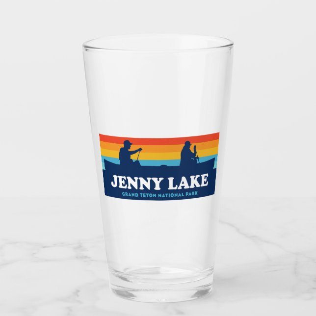 Verre Jenny Lake Grand Teton National Park Canoe (Devant)