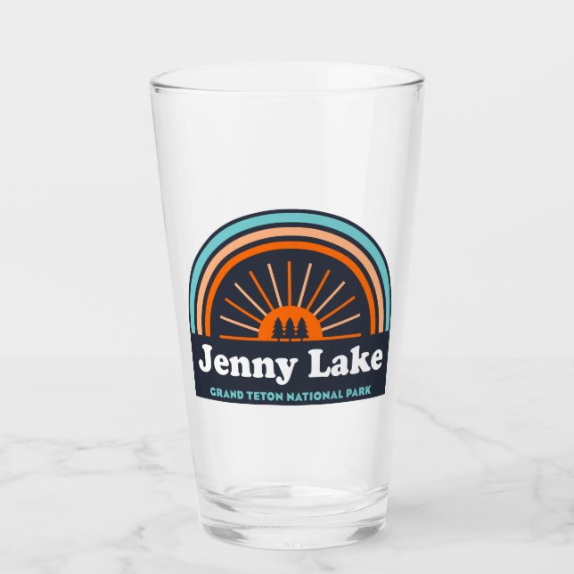 Verre Jenny Lake Grand Teton National Park Rainbow (Devant)