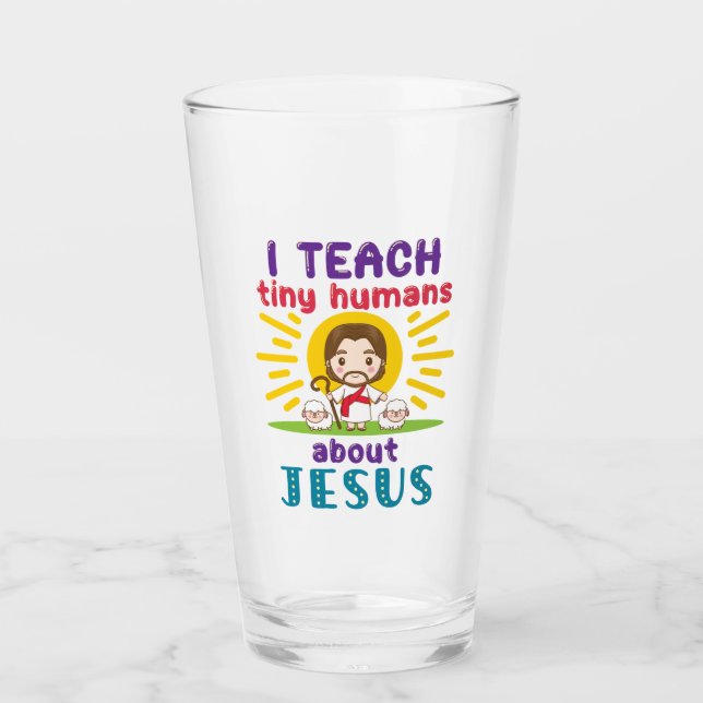 Verre J'Enseigne À Des Humains Minuscules Sur L'École Du (Devant)