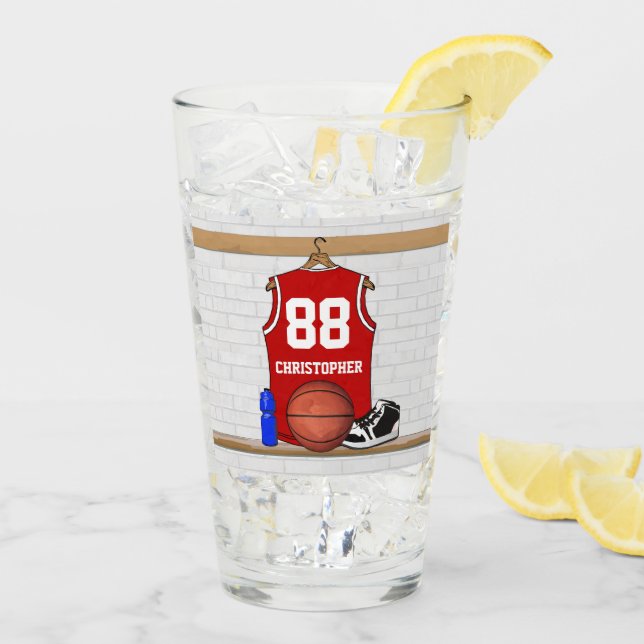 Verre Jersey de basket momento (Dos glace)