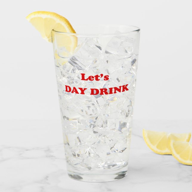 Verre JEUDI BOIRE - Citation de boisson amusante (Devant glace)