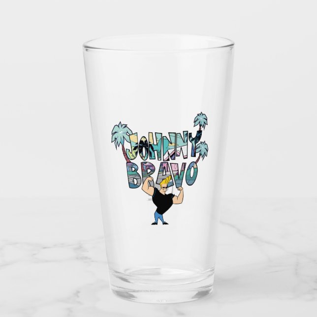 Verre Johnny Bravo Palm Tree (Devant)