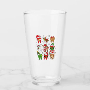Verre Jolis personnages de dent de Noël dentaire de Noël