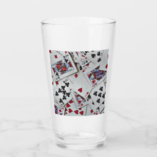 Verre Jouer Cartes Poker Jeux Reine Roi