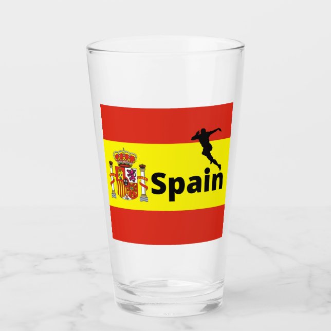 Verre Joueur espagnol de football Glass (Devant)