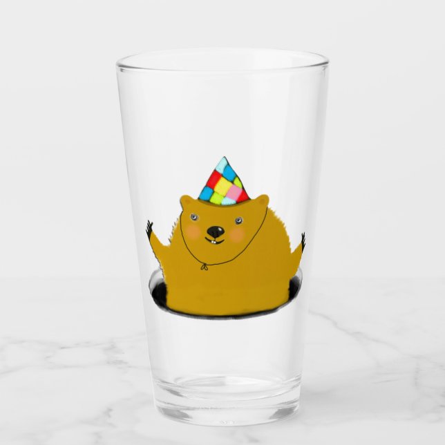 Verre Jour de la marmotte (Devant)