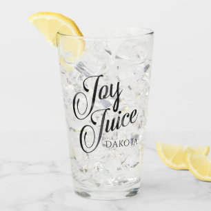 Verre Joy Juice Script Humour d'alcool adulte avec nom