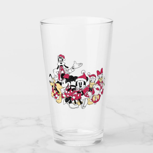 Verre Joyeuses fêtes | Mickey & Friends Christmas Cheval (Devant)
