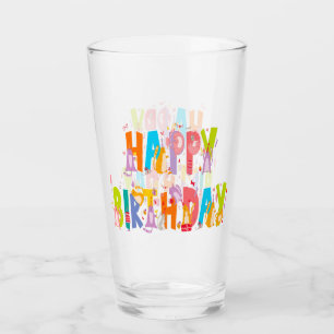 Verre Joyeux anniversaire Funny Amoureux des chats Anniv