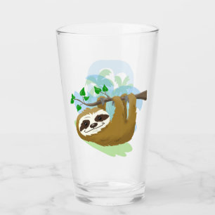Verre Joyeux Arbre Sloth