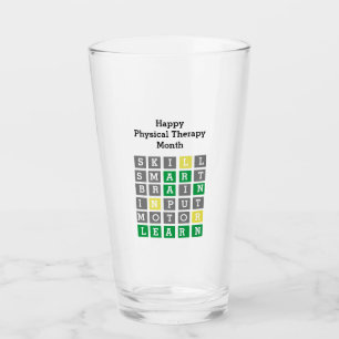 Verre Joyeux Mois de Thérapie Physique Parole Personnali